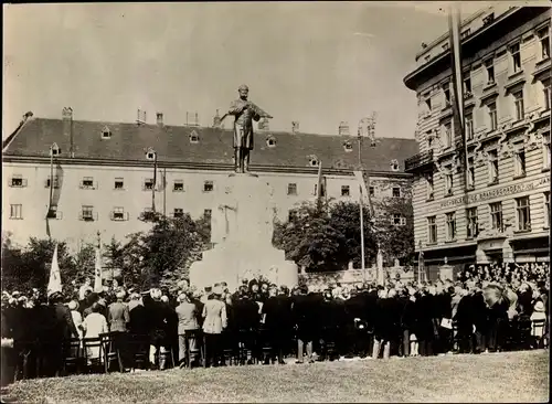 Foto Wien 1 Innere Stadt, Dr. Karl Lueger Denkmal, Enthüllung 1925, Platz an der Wollzeile