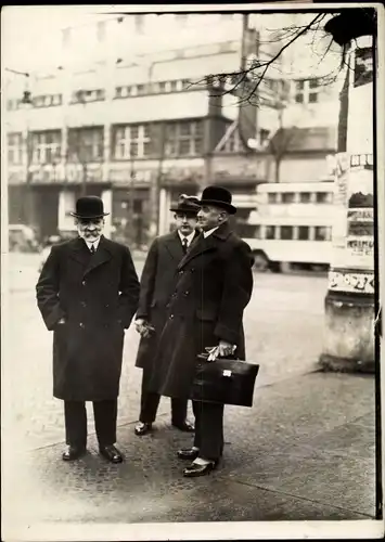 Foto Österr. Bundeskanzler a.D. Ernst Streeruwitz, Fritz Tilgner, Stresemannstraße Berlin