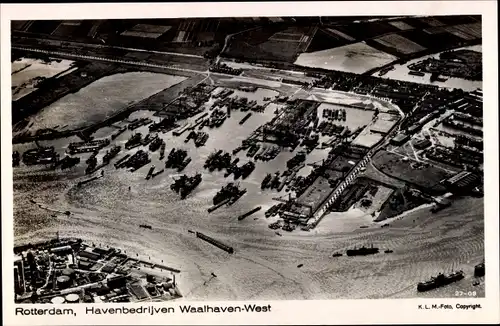 Ak Rotterdam Südholland Niederlande, Havenbedrijven Waalhaven-West