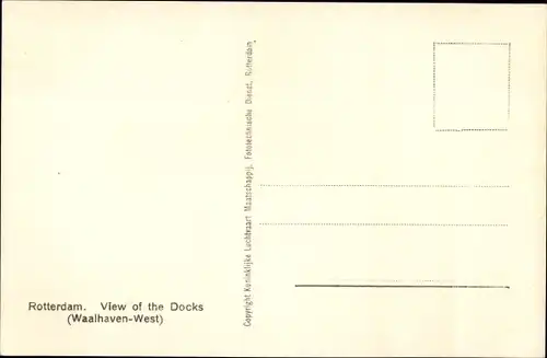 Ak Rotterdam Südholland Niederlande, Havenbedrijven Waalhaven-West