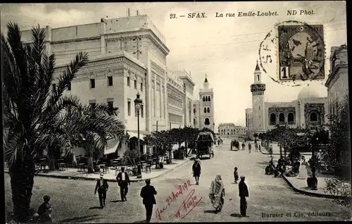 Ak Sfax Tunesien, Rue de Emile Loubet