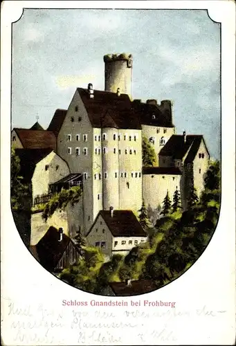 Ak Gnandstein Kohren Sahlis Frohburg in Sachsen, Schloss