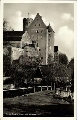 Ak Gnandstein Kohren Sahlis Frohburg in Sachsen, Burg Gnandstein