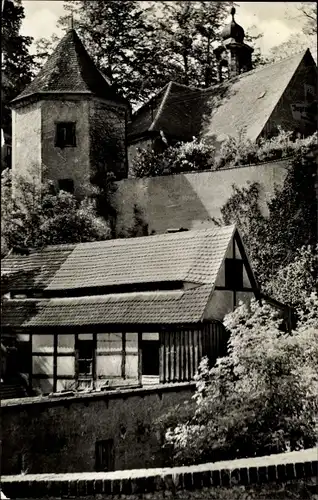 Ak Mutzschen Grimma in Sachsen, Jugendschule, ehem. Schloss