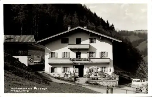 Ak Fieberbrunn in Tirol, Blick auf das Alpengasthaus Pletzer