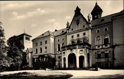 Ak Waldenburg in Sachsen, Ehem. Schloss, jetzt Sanatorium