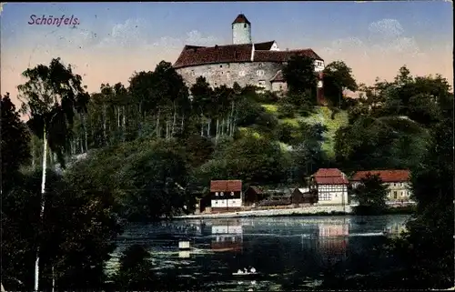 Ak Schönfels Lichtentanne in Sachsen, Schloss
