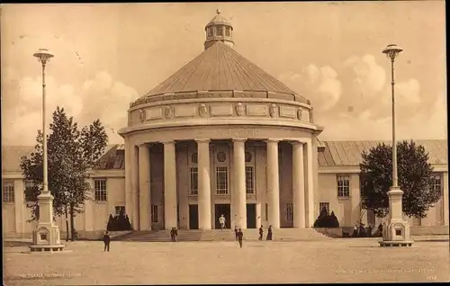 Ak Dresden, Int. Hygiene Ausstellung 1911, Festplatz, Halle Der Mensch