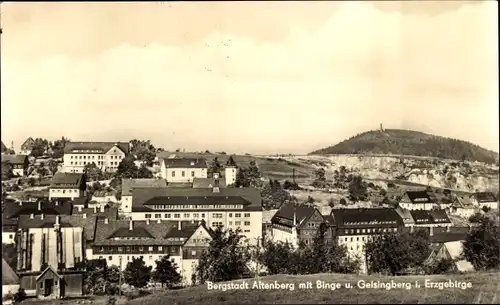 Ak Altenberg im Osterzgebirge, Bergstadt, Binge und Geisingberg