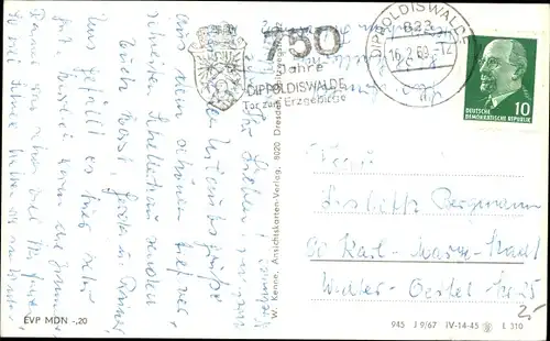 Ak Schellerhau Altenberg im Erzgebirge, Panorama, Winteransicht