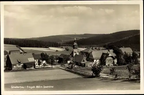 Ak Schellerhau Altenberg im Erzgebirge, Panorama