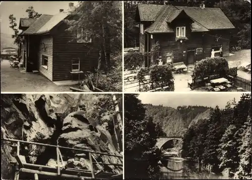 Ak Hartenstein im Erzgebirge Sachsen, HO Waldgaststätte Forsthaus Prinzenhöhe
