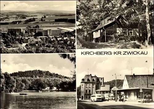 Ak Kirchberg in Sachsen, HO Gaststätte Anton Günther Berghaus, Pohlteich, Kirchberger Straße