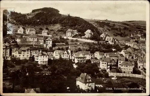 Ak Idar Oberstein an der Nahe, Teilansicht Hasenklopp