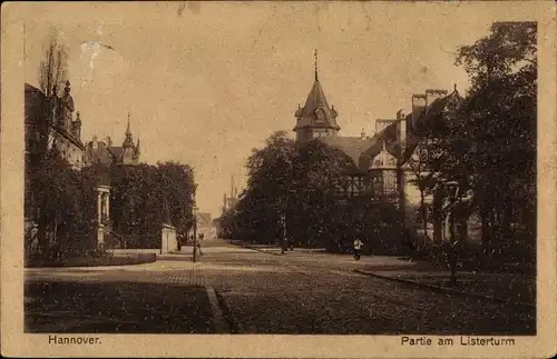 Ak Hannover in Niedersachsen, Partie am Listerturm