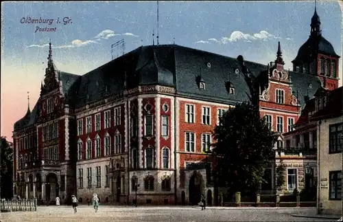 Ak Oldenburg im Großherzogtum Oldenburg, Postamt