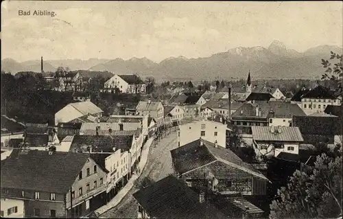 Ak Bad Aibling in Oberbayern, Ortsansicht mit Kirche
