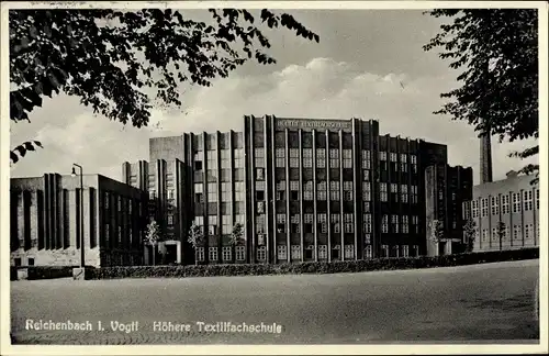 Ak Reichenbach im Vogtland, Höhere Textilfachschule