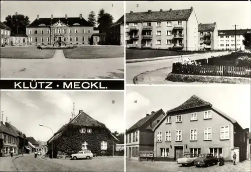 Ak Klütz Mecklenburg, Feierabendheim, An der Bamburg, Ernst-Thälmann-Straße, HO Gaststätte Zum Zoll