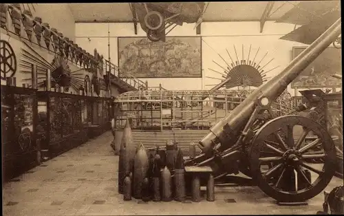 Ak Bruxelles Brüssel, Musee Royal de l'Armee, Salle des Trophees 1914-1918