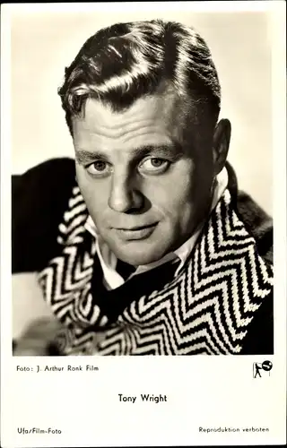 Ak Schauspieler Tony Wright, Portrait, Tiger im Nebel, Ufa Film