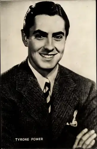 Ak Schauspieler Tyrone Power, Portrait