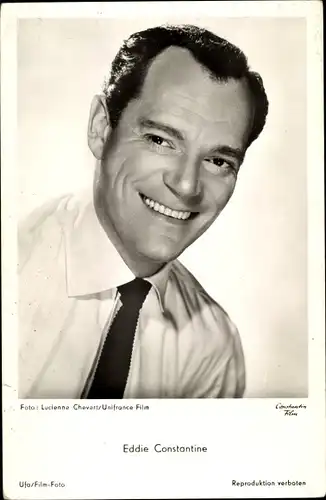 Ak Schauspieler Eddie Constantine, Portrait