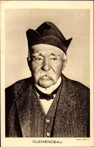 Ak Französischer Politiker Georges Clemenceau, Portrait