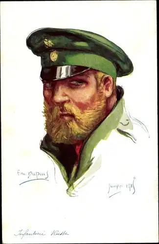 Künstler Ak Dupuis, Emil, Infanterie Russe