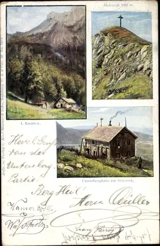 Ak Salzburg in Österreich, Untersberghaus, Geiereck