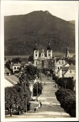 Ak Hejnice Haindorf Region Reichenberg, Klosterkirche