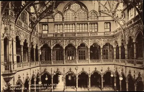 Ak Anvers Antwerpen Antverpeno Flandern, Komerca Borso