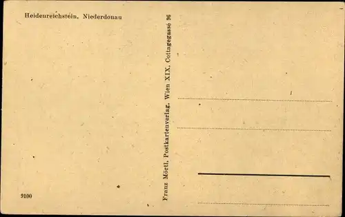 Ak Heidenreichstein Niederösterreich, Schloss