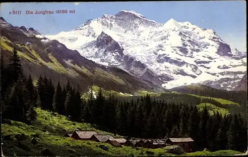 Ak Kanton Bern, Jungfrau, Landschaftsbild