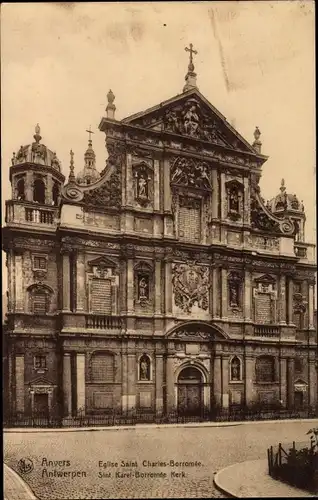 Ak Anvers Antwerpen Flandern, Sint Karel Borromée Kerk