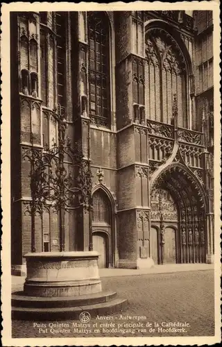 Ak Anvers Antwerpen Flandern, Kathedrale