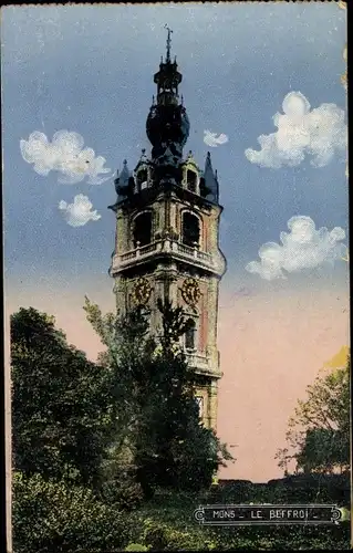 Ak Mons Wallonien Hennegau, Le Beffroi