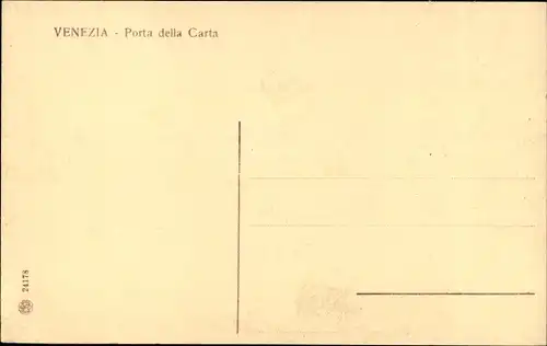 Ak Venezia Venedig Veneto, Porta della Carta