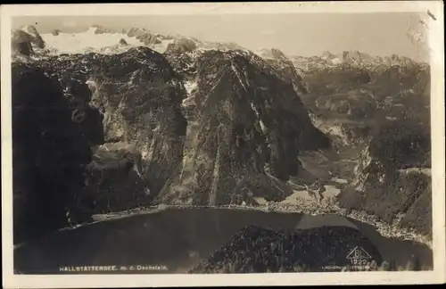 Ak Steiermark, Hallstätter See mit Dachstein