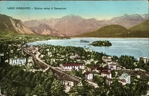 Ak Stresa Piemonte Italien, Lago Maggiore