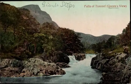 Ak Schottland, Falls of Tummel, Queen's View