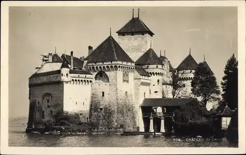 Ak Veytaux Chillon Kanton Waadt, Château de Chillon