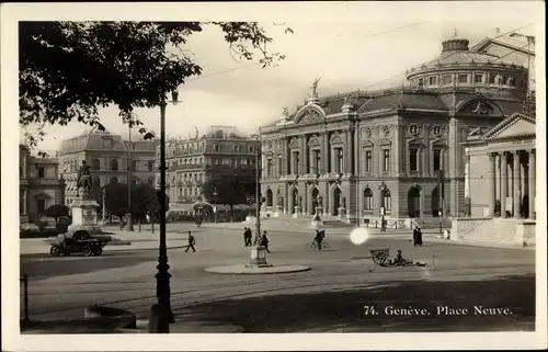 Ak Genève Genf Schweiz, Place Neuve