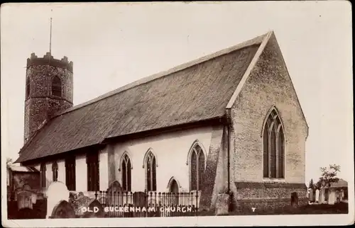 Ak Old Buckenham Norfolk England, Church