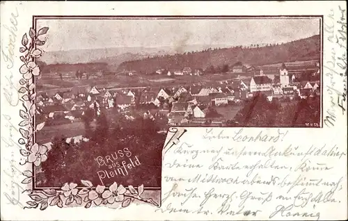 Ak Pleinfeld in Mittelfranken, Totalansicht der Ortschaft