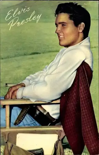 Ak Sänger und Schauspieler Elvis Presley, Profilansicht