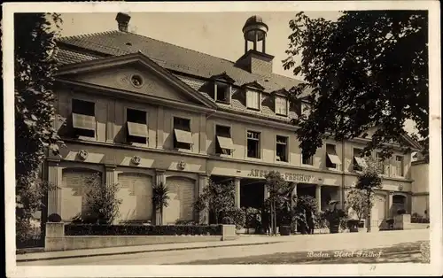 Ak Baden Kt. Aargau Schweiz, Blick auf Hotel Freihof