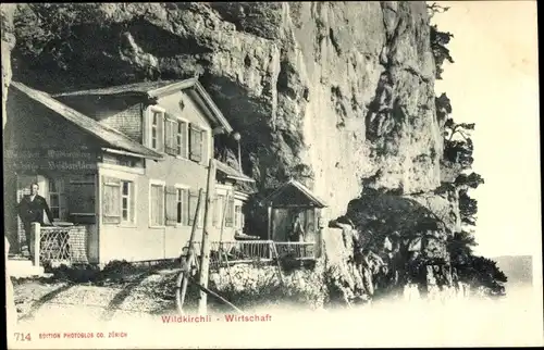 Ak Schwende Kanton Appenzell Schweiz, Wildkirchli, Wirtschaft