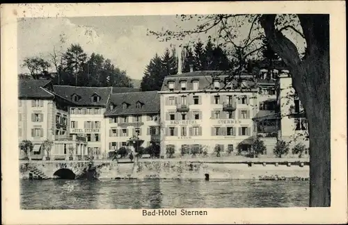 Ak Baden Kanton Aargau Schweiz, Bad-Hotel Sternen