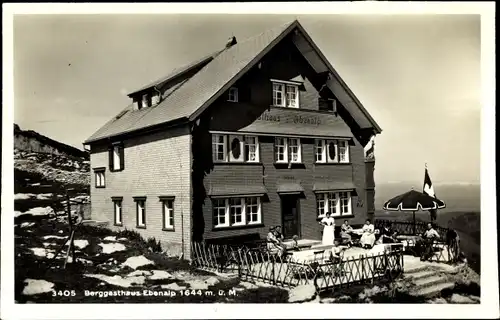 Ak Wasserrauen Kanton Appenzell Innerrhoden, Berggasthaus Ebenalp
